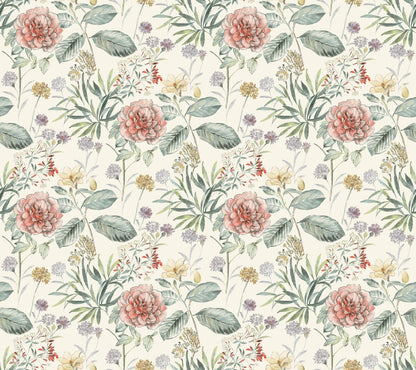 Handpainted Traditionals Midsummer Floral Wallpaper