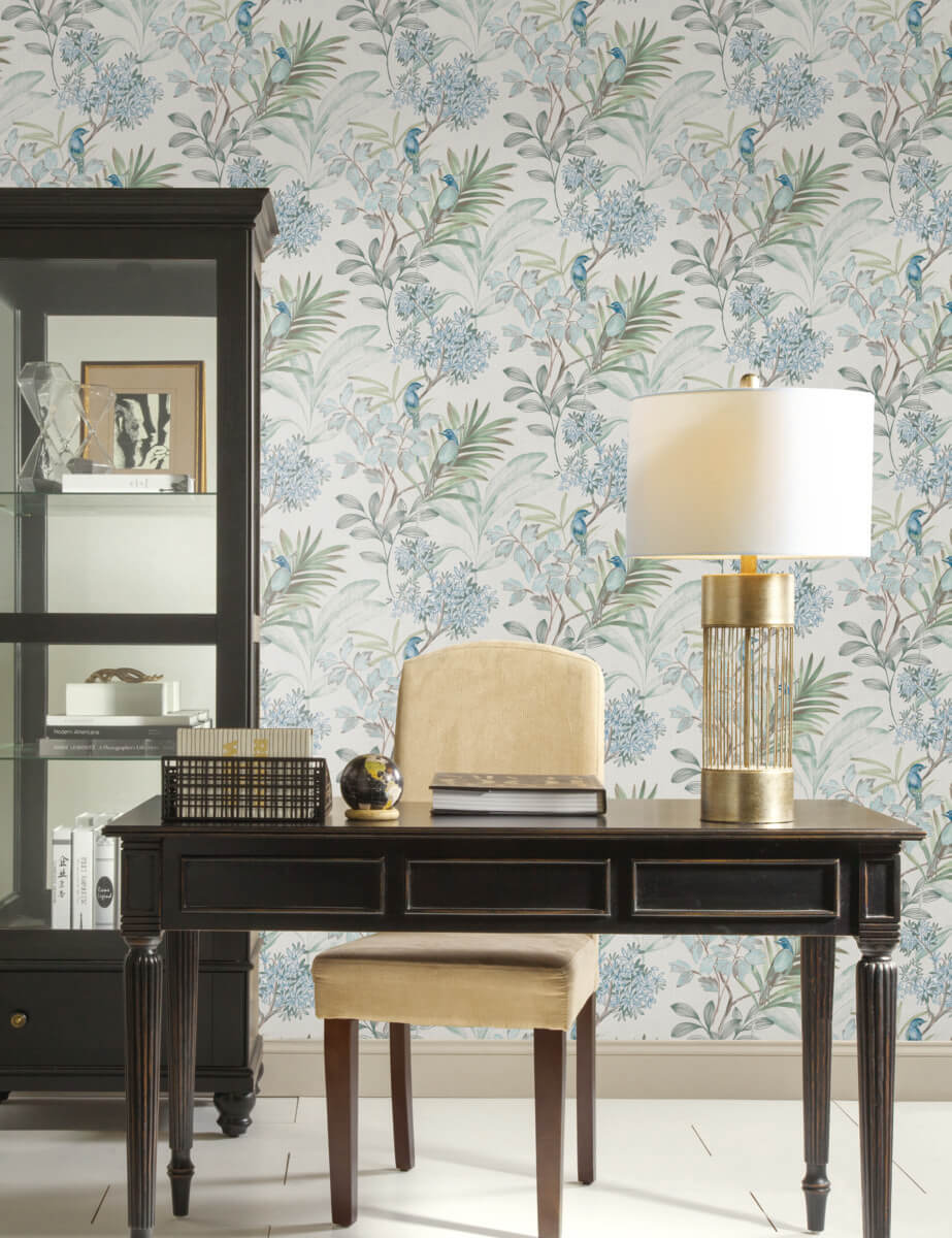 Handpainted Traditionals Songbird Wallpaper
