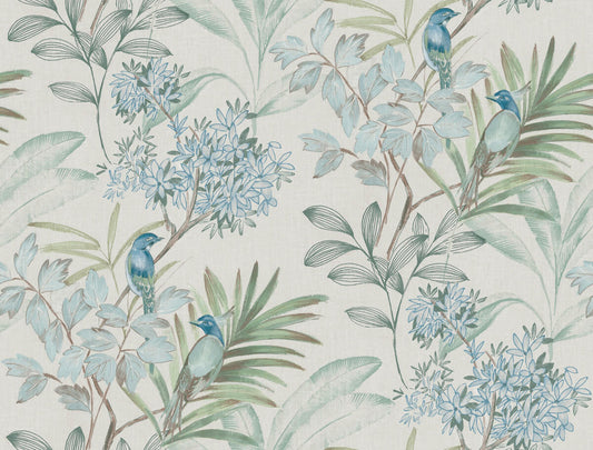 Handpainted Traditionals Songbird Wallpaper