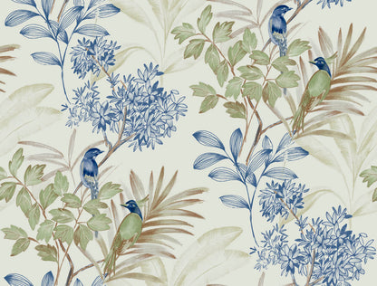 Handpainted Traditionals Songbird Wallpaper
