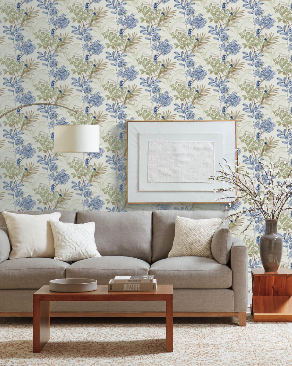 Handpainted Traditionals Songbird Wallpaper