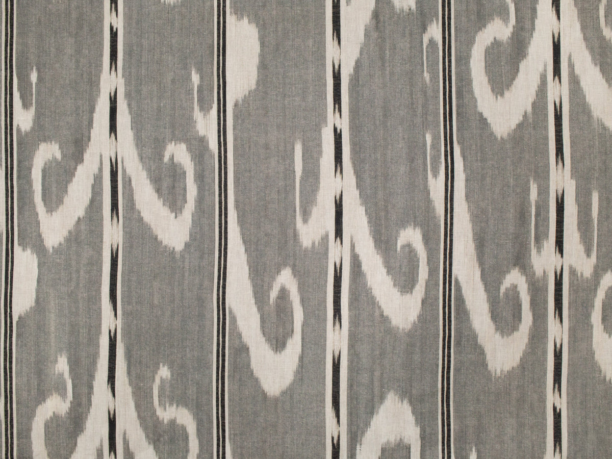 Trebizond Fabric by Carolina Irving in Ash/Onyx