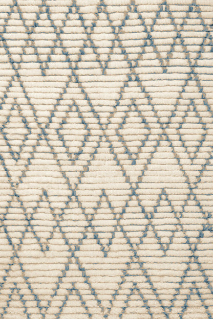 TRH-R106 rug in Ivory / Camel / Mineral Blue