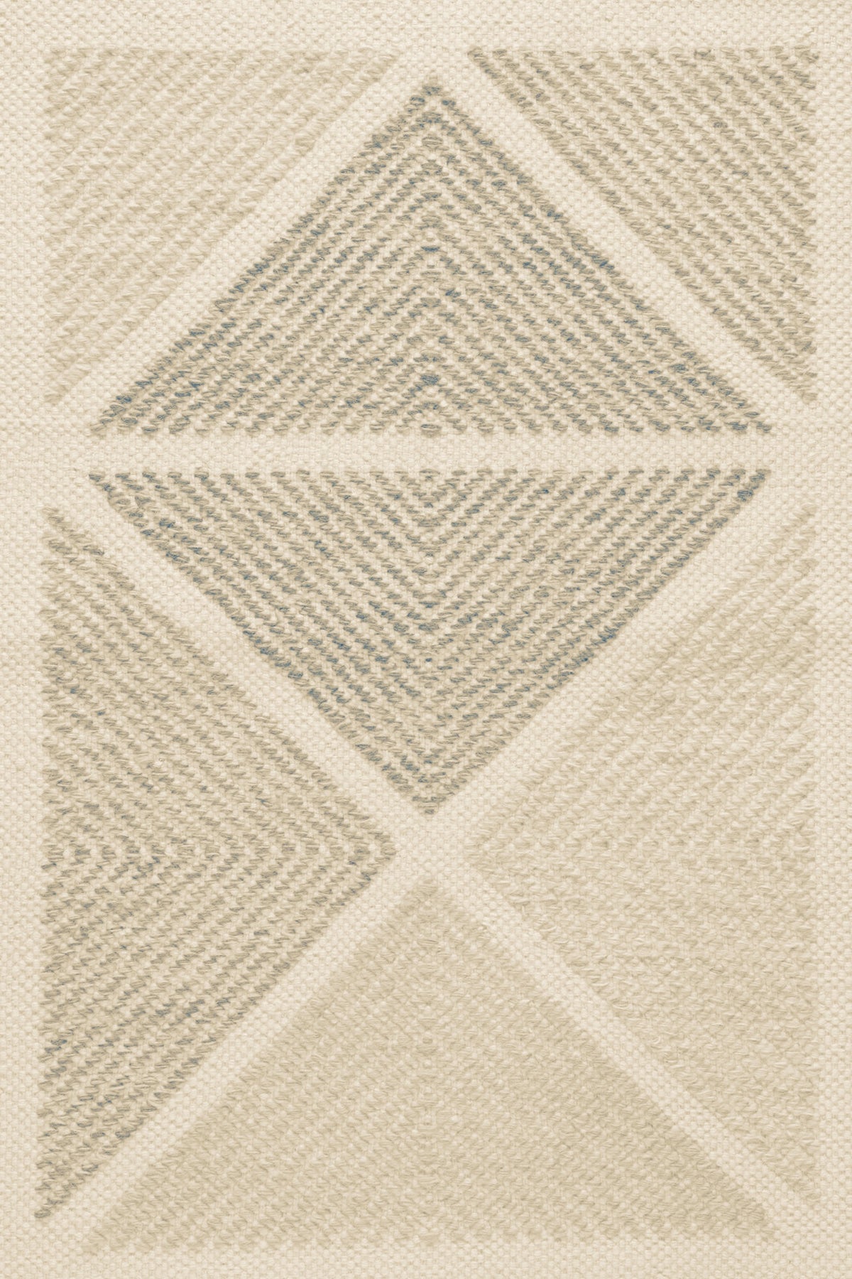 TRH-R53 rug in Ivory / Washed Denim / Pale Stone