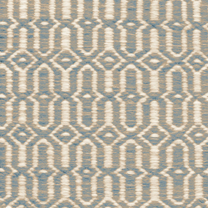 TRH-R72 rug in Ivory / Camel / Mineral Blue