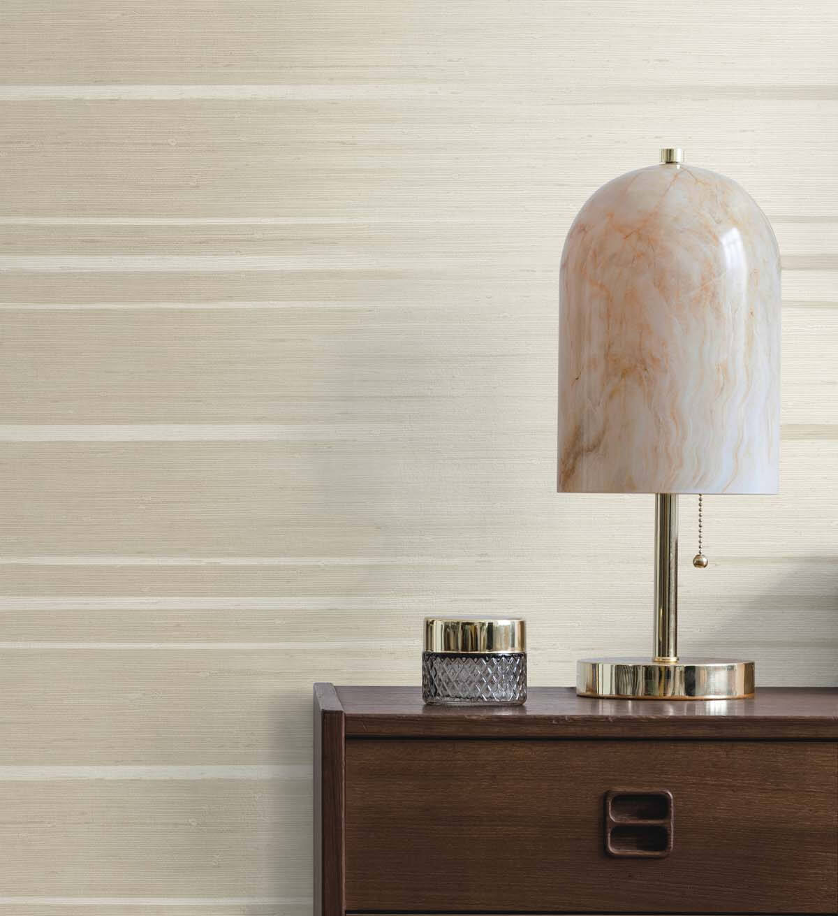 Seabrook Even More Textures Horizon Ombre Wallpaper - Nougat