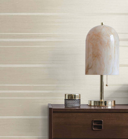Seabrook Even More Textures Horizon Ombre Wallpaper - Nougat