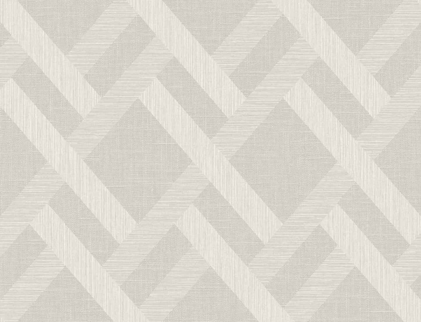 Seabrook Even More Textures Linen Trellis Wallpaper - Morning Fog
