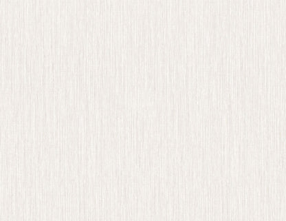 Seabrook Even More Textures Vertical Stria Wallpaper - Oyster & Metallic Silver