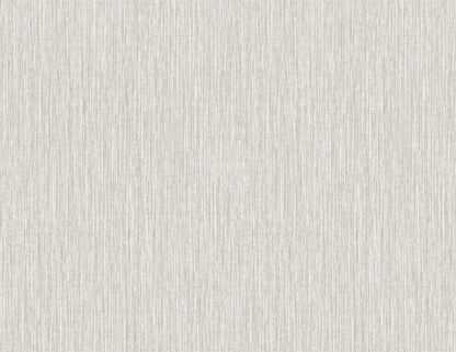 Seabrook Even More Textures Vertical Stria Wallpaper - Fog & Metallic Silver
