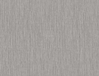 Seabrook Even More Textures Vertical Stria Wallpaper - Metallic Silver