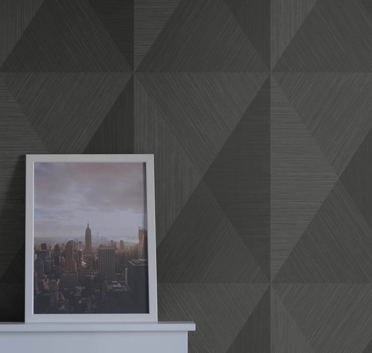 Seabrook Even More Textures Pinnacle Wallpaper - Ash