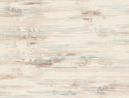 Seabrook Even More Textures Silk Mistral Wallpaper - Rust & Seaside