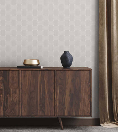 Seabrook Even More Textures Basketweave Wallpaper - Caster Sugar