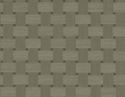 Seabrook Even More Textures Basketweave Wallpaper - Raw Umber