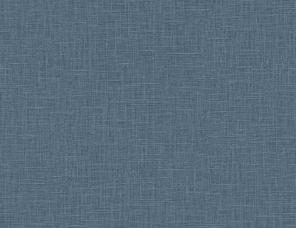 Seabrook Even More Textures Myrna Linen Wallpaper - Marine Blue
