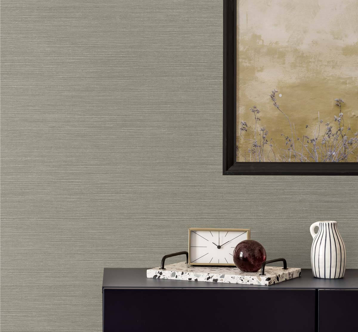 Seabrook Even More Textures Seawave Sisal Wallpaper - Rooibos