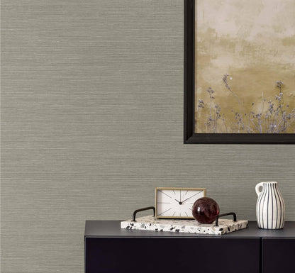 Seabrook Even More Textures Seawave Sisal Wallpaper - Rooibos