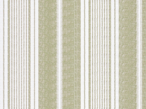 Toile Stripe Fabric by Titley & Marr in French Grey