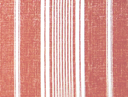 Toile Stripe Fabric by Titley & Marr in Pink