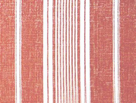 Toile Stripe Fabric by Titley & Marr in Pink
