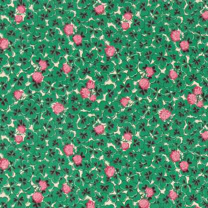 Trèfles Fabric by Décors Barbares in Pink