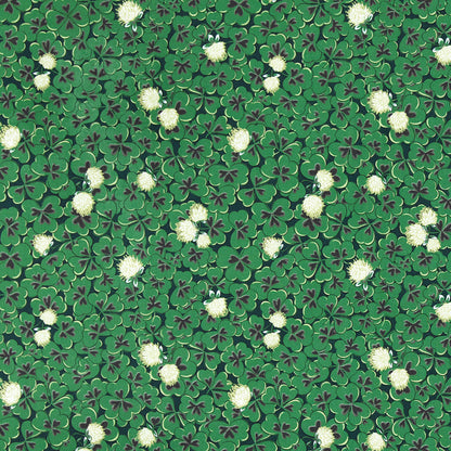 Trèfles Fabric by Décors Barbares in White