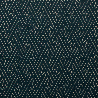 Trellis Fabric by Titley & Marr in Prussian