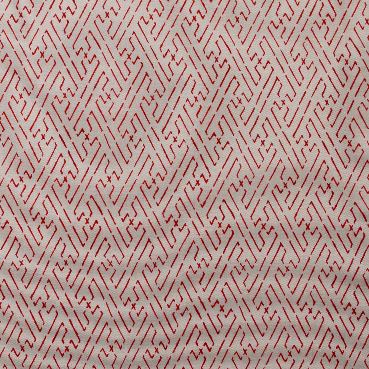 Trellis Fabric by Titley & Marr in Scarlet Red