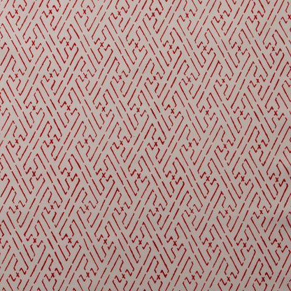Trellis Fabric by Titley & Marr in Scarlet Red
