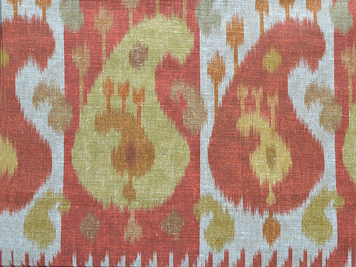 Turkistan Boteh Fabric by Titley & Marr in Paprika & Ochre