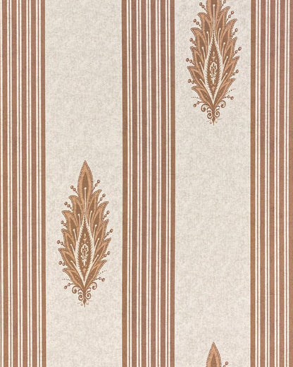 Anastasia Wallpaper by Fleurons d'Hélène in Havana