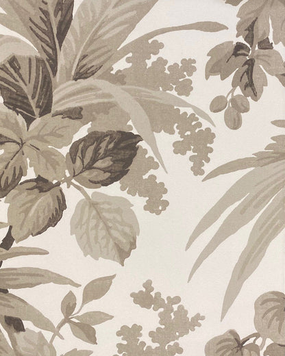Heligan Wallpaper by Fleurons d'Hélène in Birch