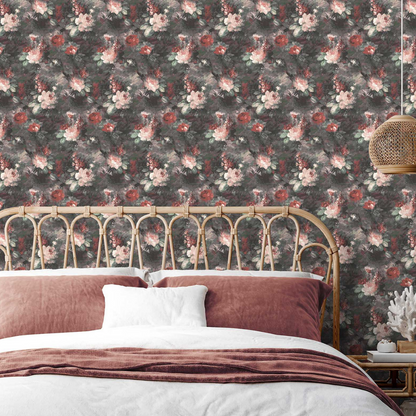 Ditsy Ava Marika Blush/Rouge Wallpaper