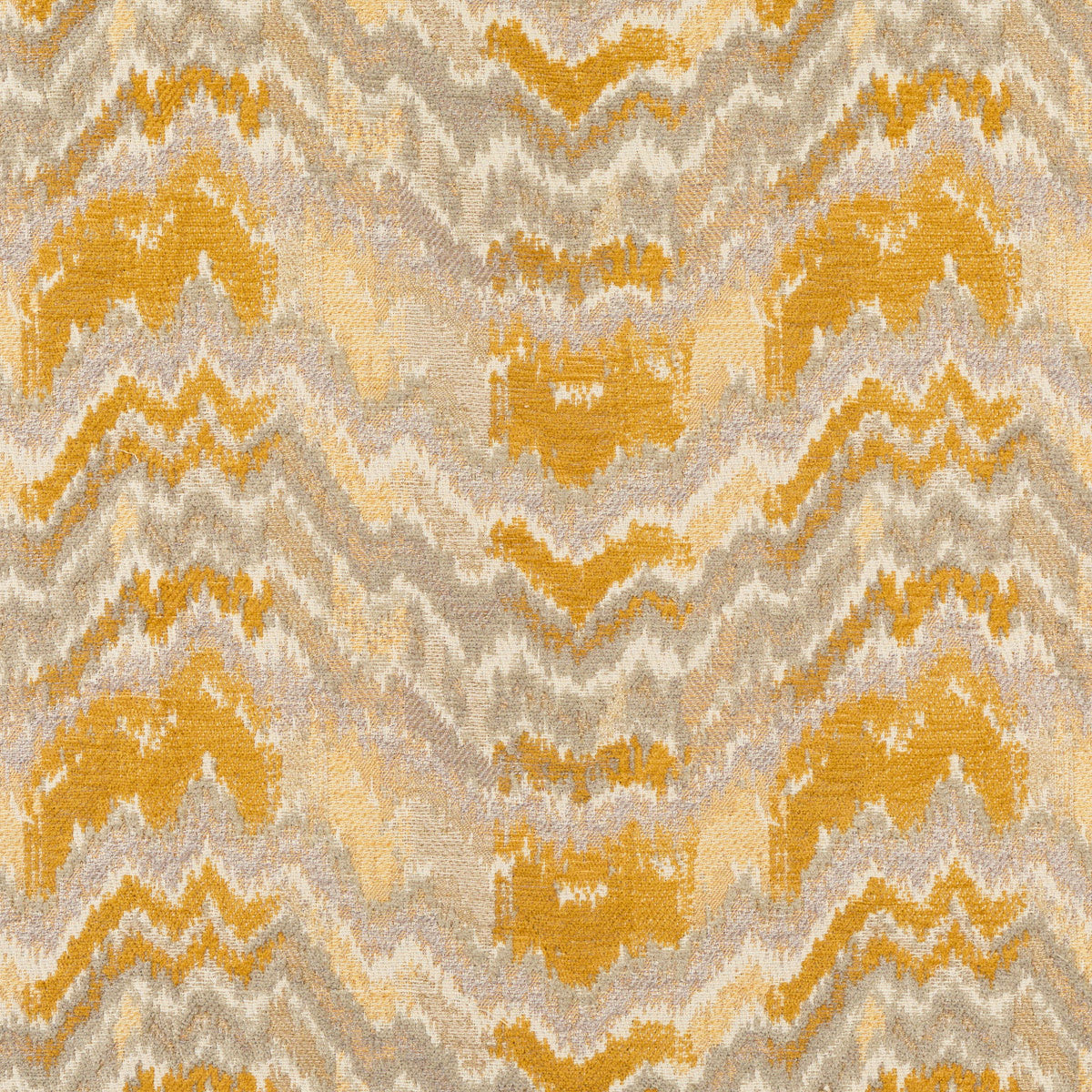 Volcano Songs Fabric by Jennifer Shorto in Golden Yellow