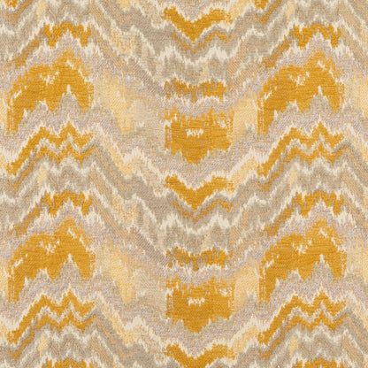 Volcano Songs Fabric by Jennifer Shorto in Golden Yellow