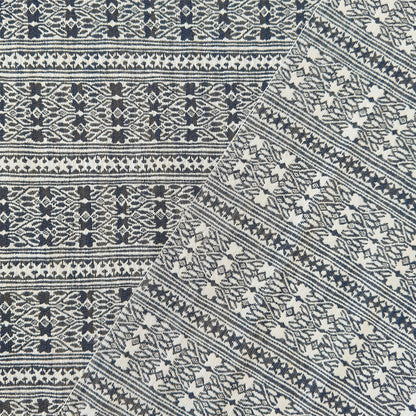 Vera Woven Fabric by Serena Dugan in Ink