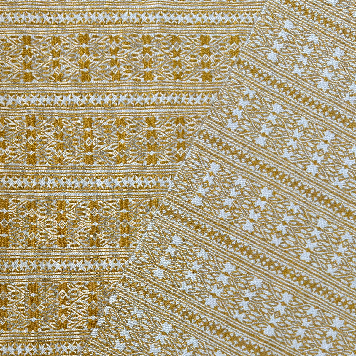 Vera Woven Fabric by Serena Dugan in Mustard