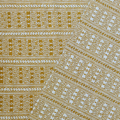 Vera Woven Fabric by Serena Dugan in Mustard