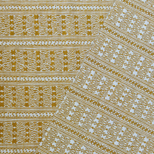 Vera Woven Fabric by Serena Dugan in Mustard
