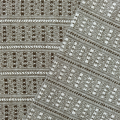 Vera Woven Fabric by Serena Dugan in Umber