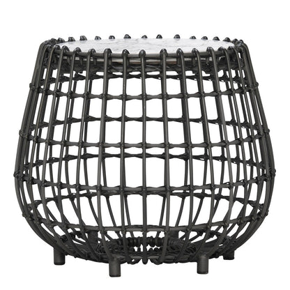 Vino Stool / Side Table Round 57 by JANUS et Cie in Lava