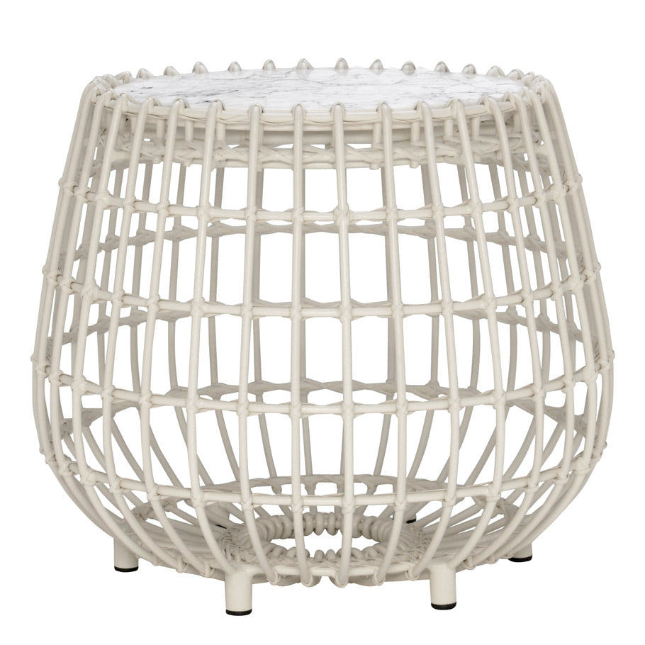Vino Stool / Side Table Round 57 by JANUS et Cie in Nimbus