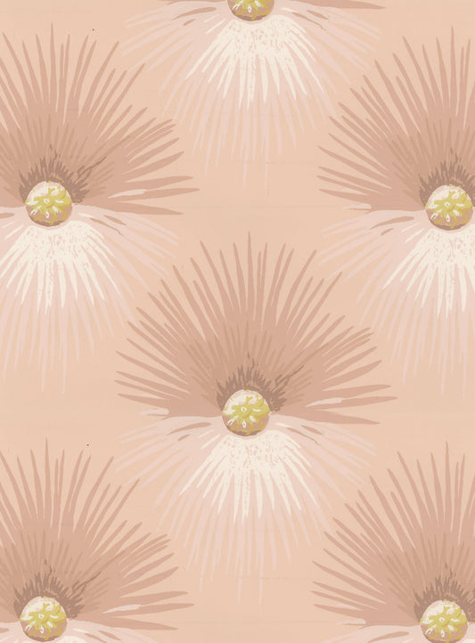 Sheryl Wallpaper by Rose Cumming in Pink/Yellow