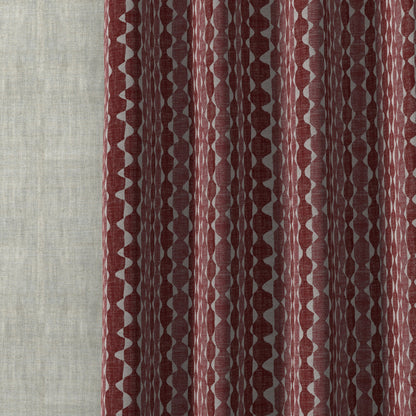 Whittle Linen Fabric by Fermoie in colorway 001, made up in a room setting (second view)