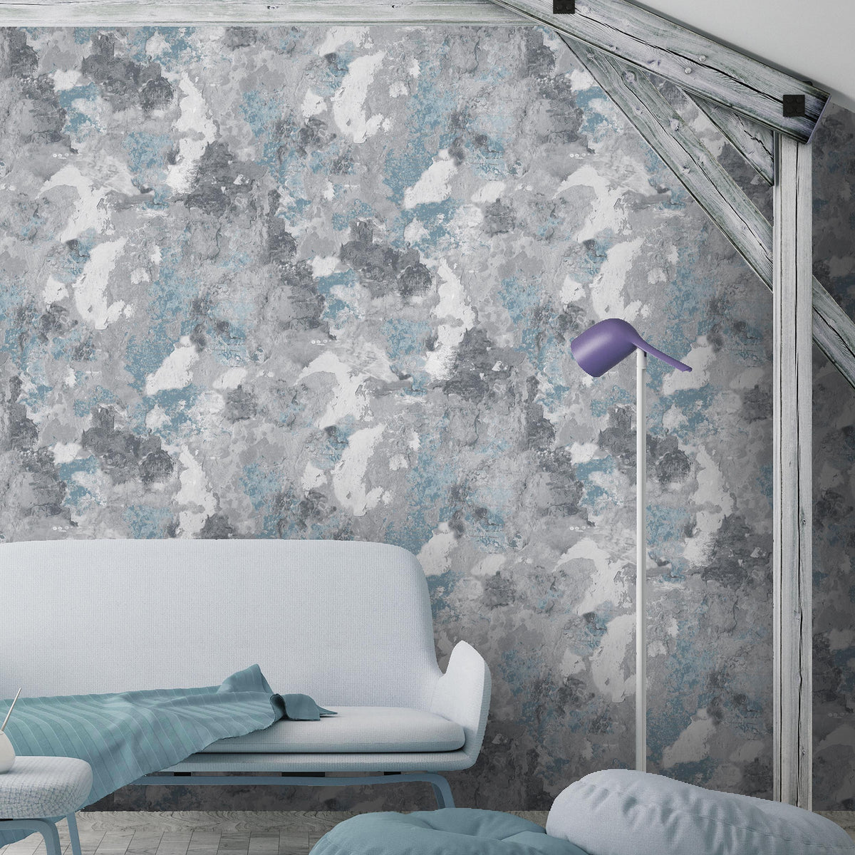 Raw Wall In Blue By Woodchip & Magnolia
