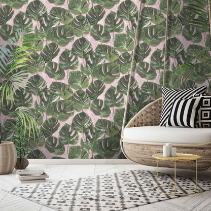 Monstera Green/Blush by Woodchip & Magnolia