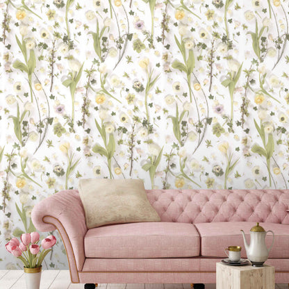 Springtime Designer Botanical Wallpaper by Woodchip & Magnolia