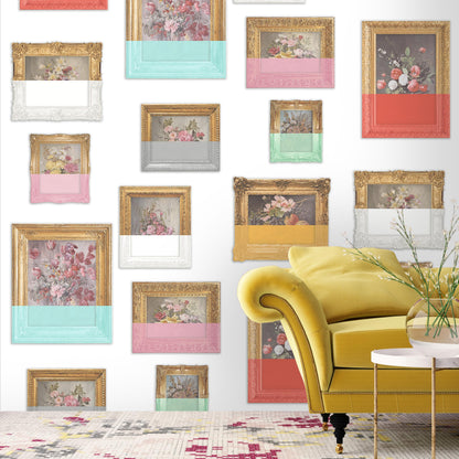 Floral Still life' Wallpaper - White