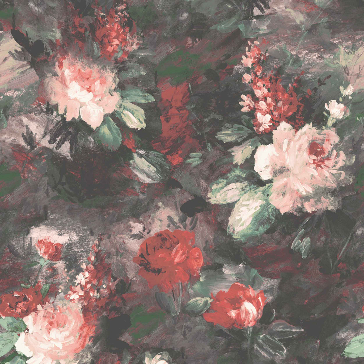 Ava Marika Blush/Rouge Floral Velvet Fabric
